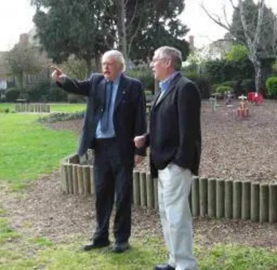 Peter Coley with Roger Blackmore