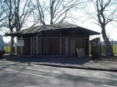 Public toilets on Knighton Lane East under refurbishment