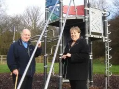 Phyllis & Graham Green on St Helen's Close Play Area