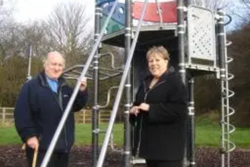 Phyllis & Graham Green on St Helen's Close Play Area