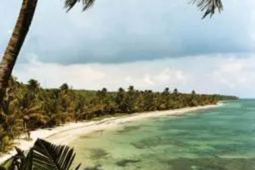 One of Guatemala famous golden sand beaches.