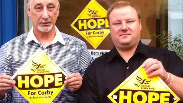 The Eyres Monsell Team go to Corby - Leicester Liberal Democrats