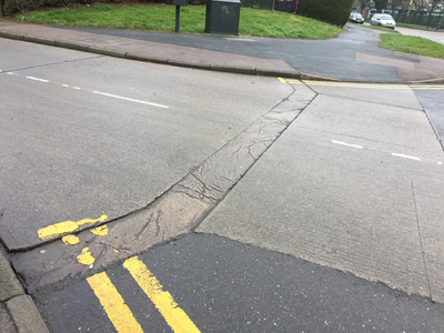 Scotswood Crescent/Hillsborough Road junction. Is this safe for a cyclist?