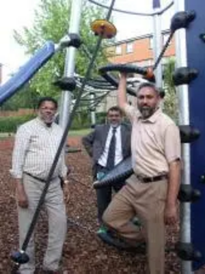 Your Local Councillors at the newly opened Playground