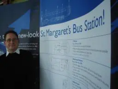 Jeff Stephenson, local resident and Castle Focus Team member at St. Margarets Bus Station.