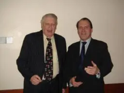 Council Leader Roger Blackmore with Simon Hughes MP