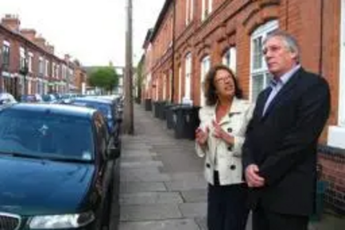 Joan Garrity with Cllr. Peter Coley