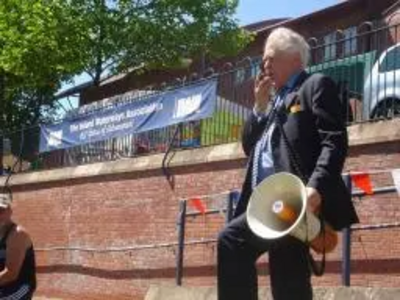 Cllr Roger Blackmore opening the Festival