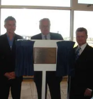 Jonathan Edwards, Council Leader Roger Blackmore and Ward Councillor, Dale Keeling.