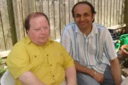 Ian Bradwell with Parmjit Singh Gill